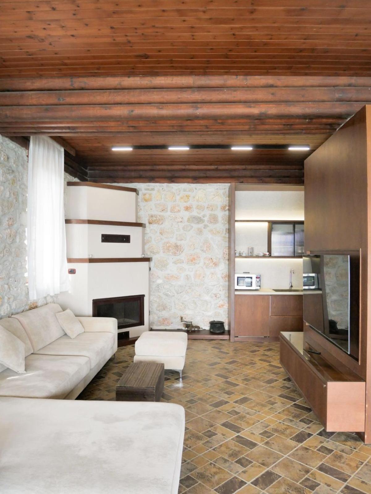 Seaside Duplex Stone Villa Qeparo Exterior photo