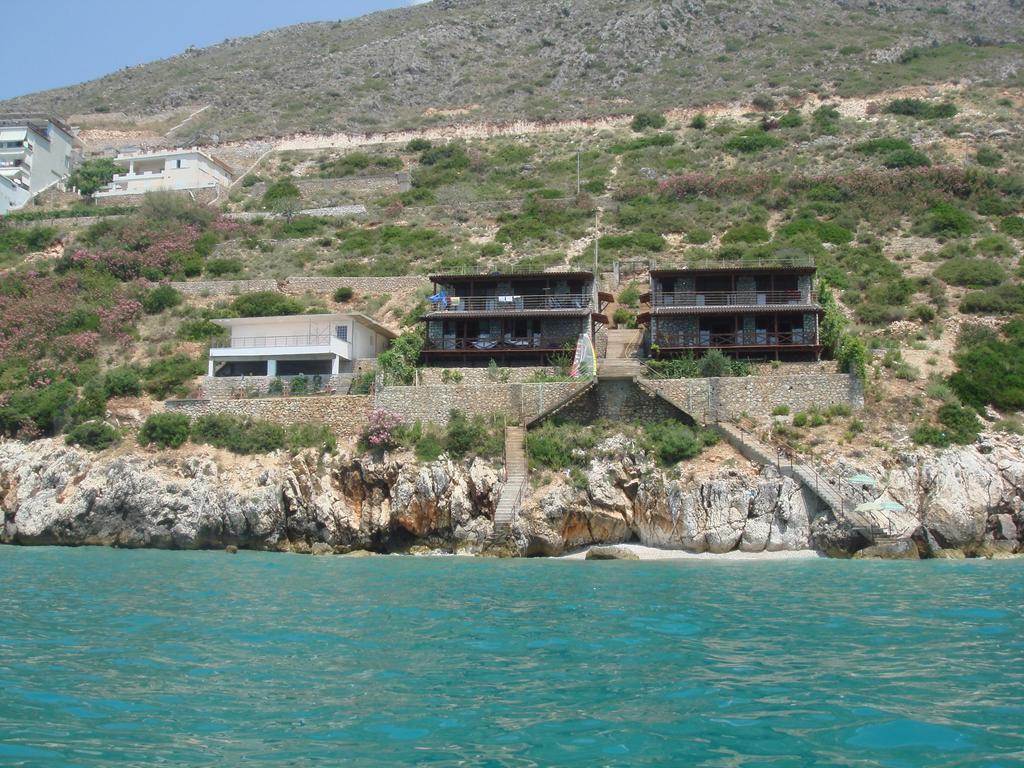 Seaside Duplex Stone Villa Qeparo Exterior photo